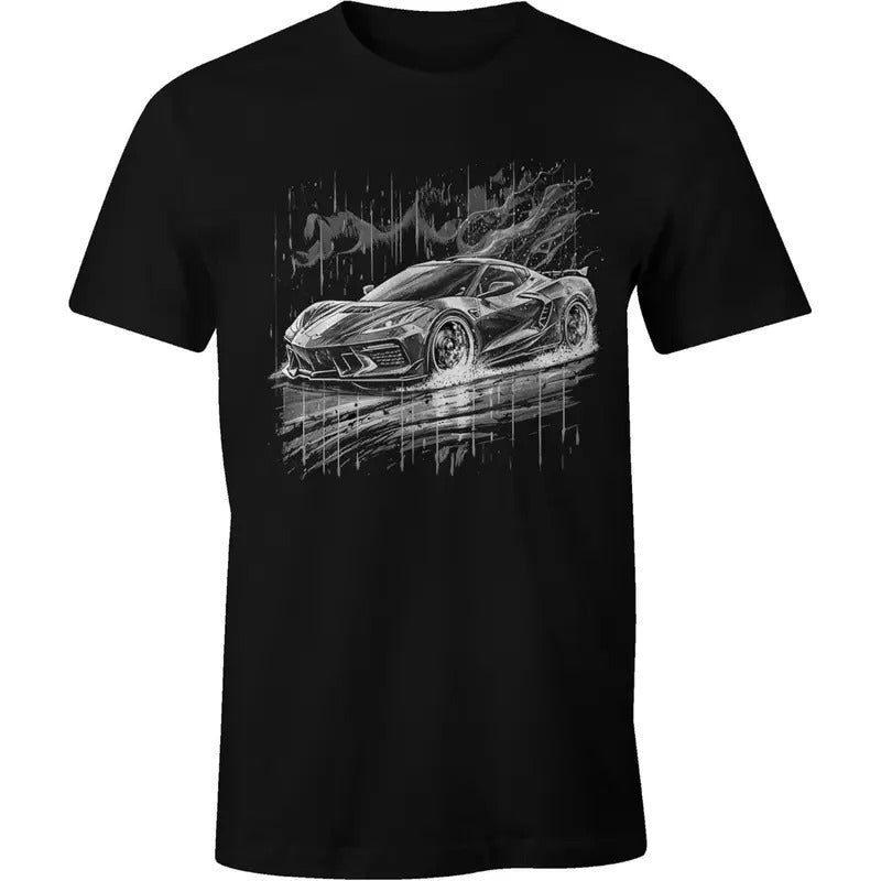 C8 Matrix Next Generation Corvette Racing Graphic T-Shirt | Unisex Crew Neck | made in usa Hoodie, Sweatshirt