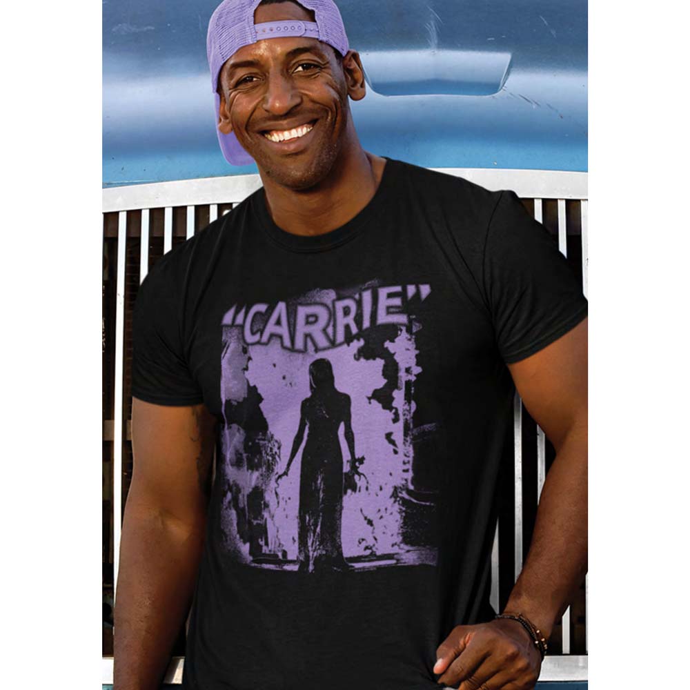 CARRIE Eye-Catching T-Shirt, PURPLE FLAME