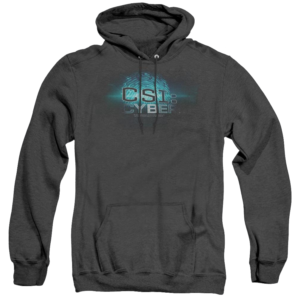 Csi Cyber Thumb Print - Heather Pullover Hoodie