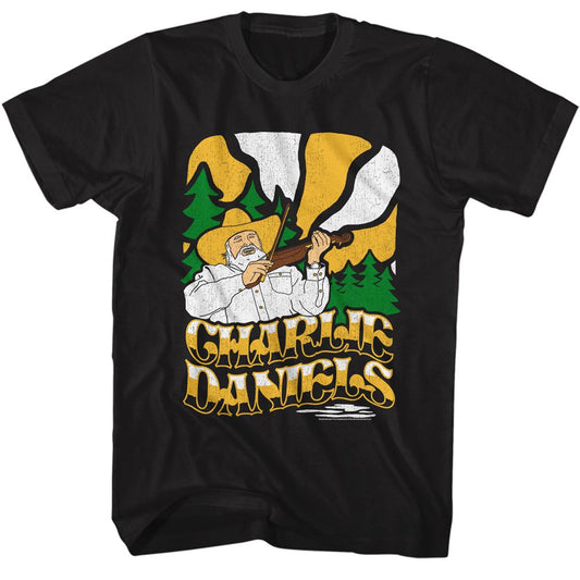 Charlie Daniels Band - Drawn Charlie - Short Sleeve - Adult - T-Shirt