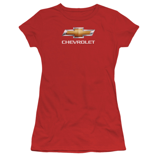 Chevrolet Chevy Bowtie Stacked - Juniors T-Shirt
