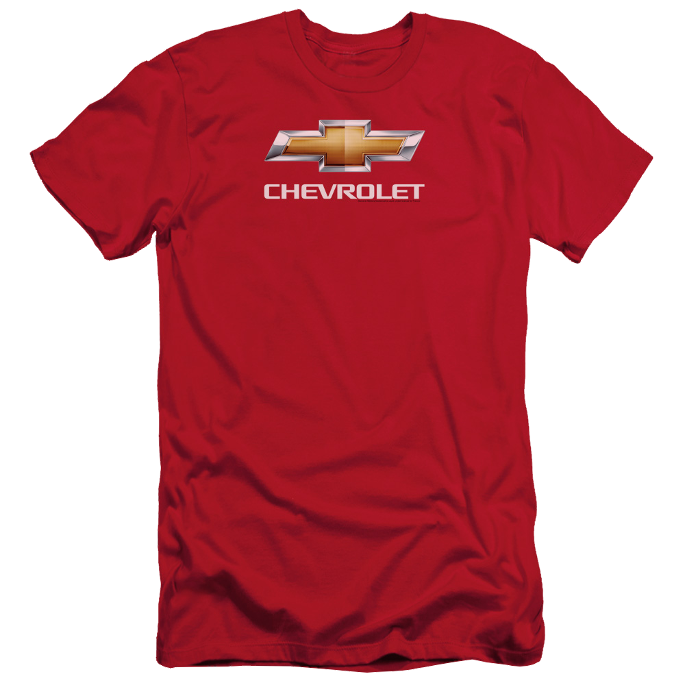 Chevrolet Chevy Bowtie Stacked - Men's Slim Fit T-Shirt