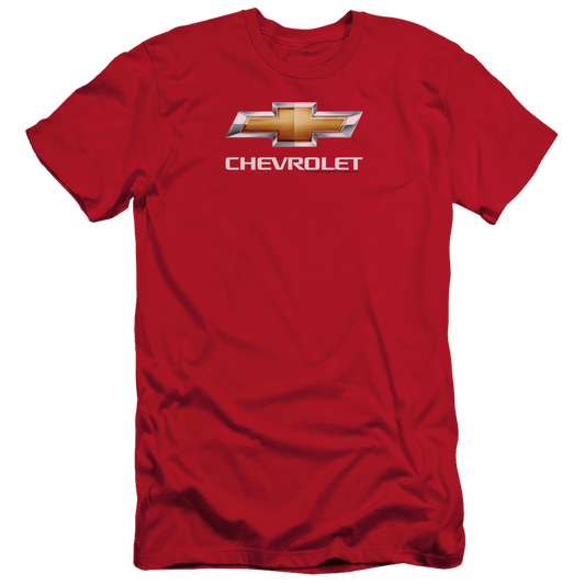 Chevrolet Chevy Bowtie Stacked - Men's Slim Fit T-Shirt