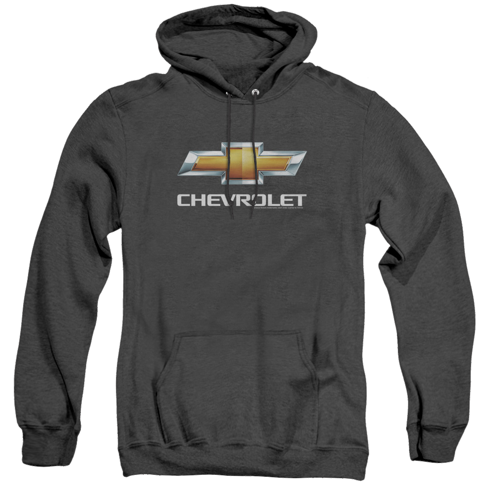 Chevrolet Chevy Bowtie Stacked - Heather Pullover Hoodie Style001