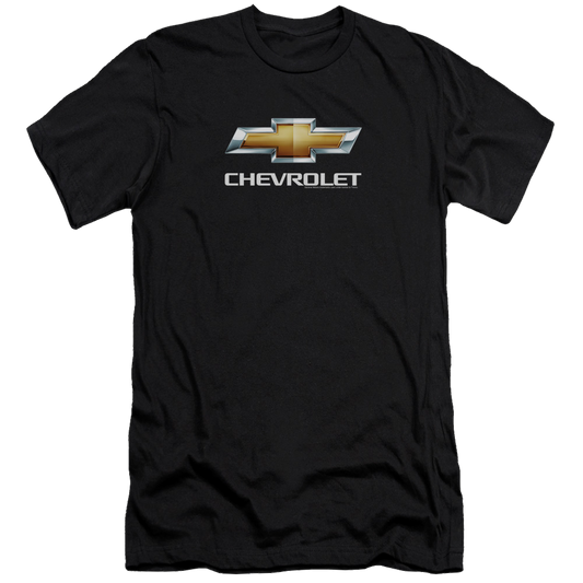 Chevrolet Chevy Bowtie Stacked - Men's Premium Slim Fit T-Shirt Style001