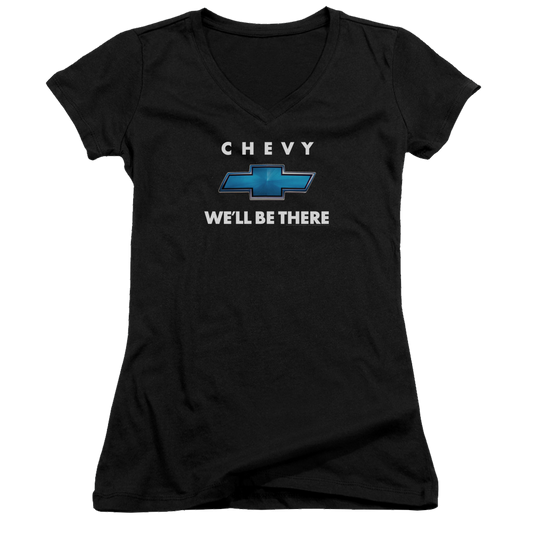 Chevrolet Well Be There - Juniors V-Neck T-Shirt