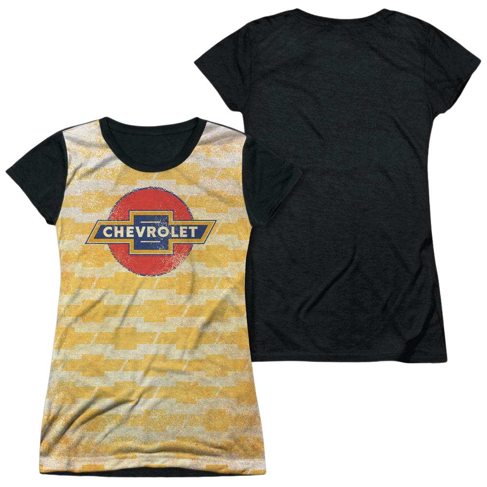 Chevrolet Chevy Repeat - Juniors Black Back T-Shirt