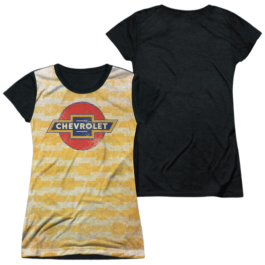 Chevrolet Chevy Repeat - Juniors Black Back T-Shirt