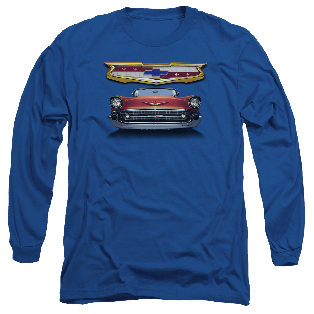 Chevrolet 1957 Bel Air Grille - Men's Long Sleeve T-Shirt