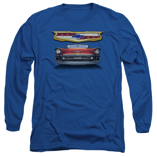Chevrolet 1957 Bel Air Grille - Men's Long Sleeve T-Shirt