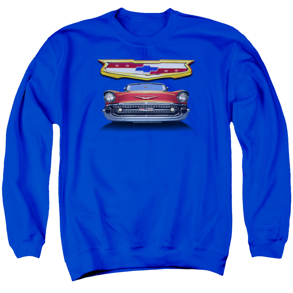 Chevrolet 1957 Bel Air Grille - Men's Crewneck Sweatshirt
