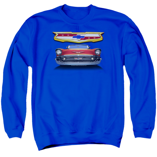 Chevrolet 1957 Bel Air Grille - Men's Crewneck Sweatshirt