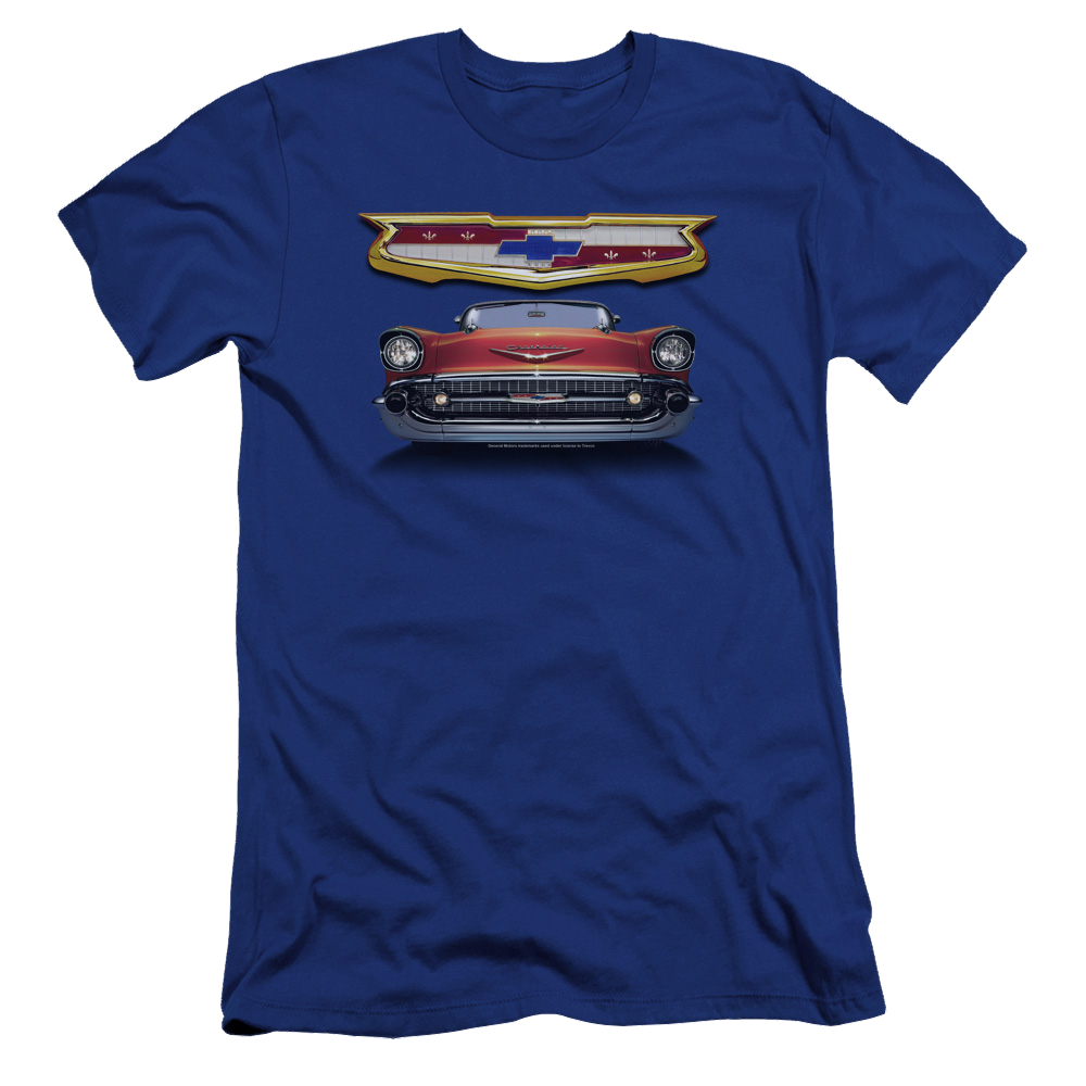 Chevrolet 1957 Bel Air Grille - Men's Premium Slim Fit T-Shirt