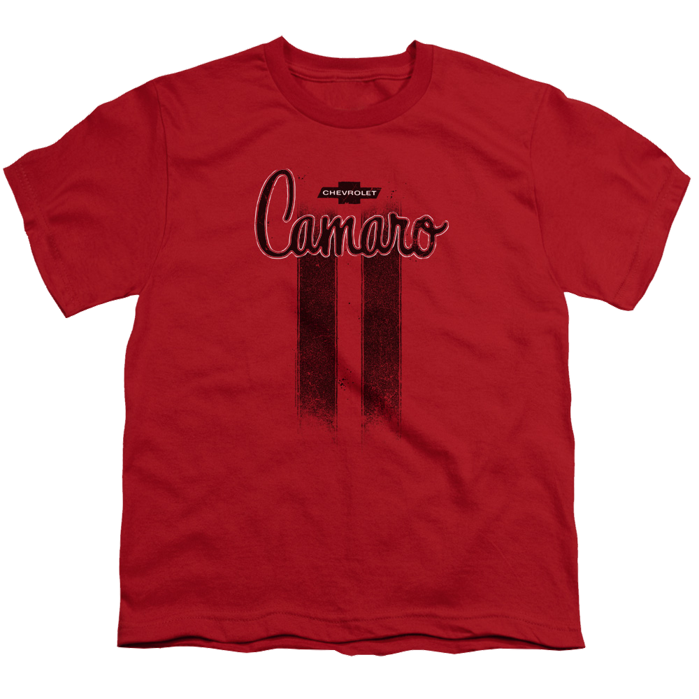 Chevrolet Camaro Stripes - Youth T-Shirt (Ages 8-12) Style001