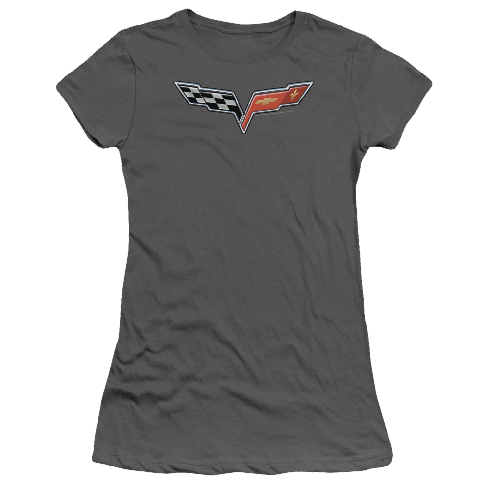 Chevrolet The Vette Medallion - Juniors T-Shirt
