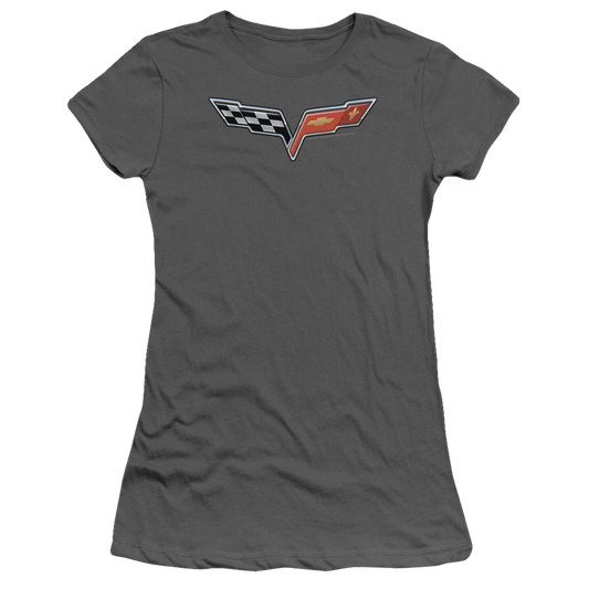 Chevrolet The Vette Medallion - Juniors T-Shirt