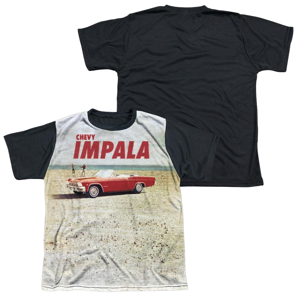 Chevrolet Beach Impala - Youth Black Back T-Shirt (Ages 8-12)