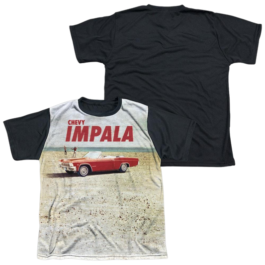 Chevrolet Beach Impala - Youth Black Back T-Shirt (Ages 8-12)