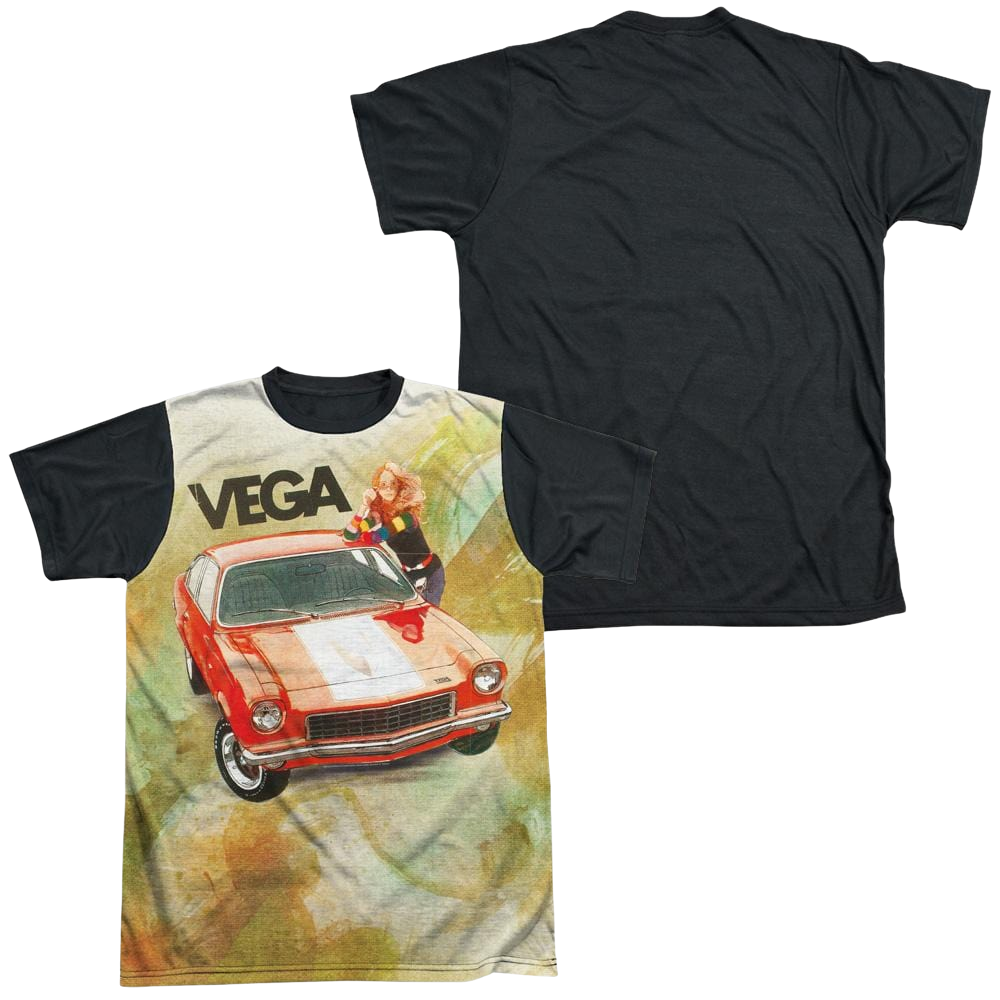 Chevrolet Vega Watercolor - Men's Black Back T-Shirt