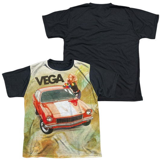 Chevrolet Vega Watercolor - Youth Black Back T-Shirt (Ages 8-12)