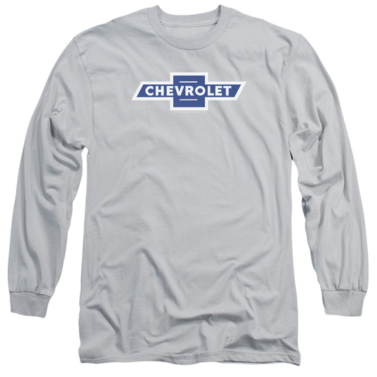 Chevrolet Vintage White Border Bowtie - Men's Long Sleeve T-Shirt