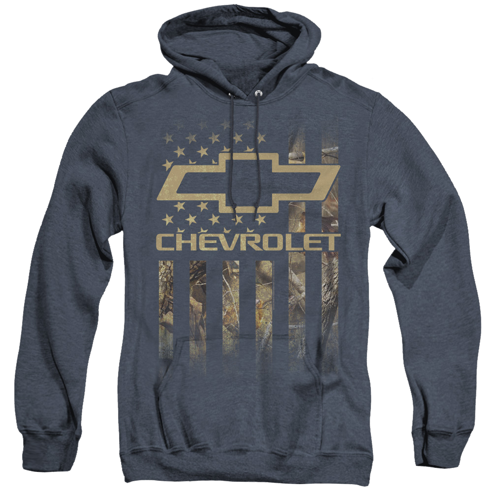 Chevrolet Camo Flag - Heather Pullover Hoodie