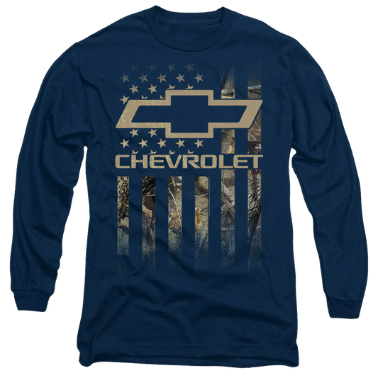Chevrolet Camo Flag - Men's Long Sleeve T-Shirt