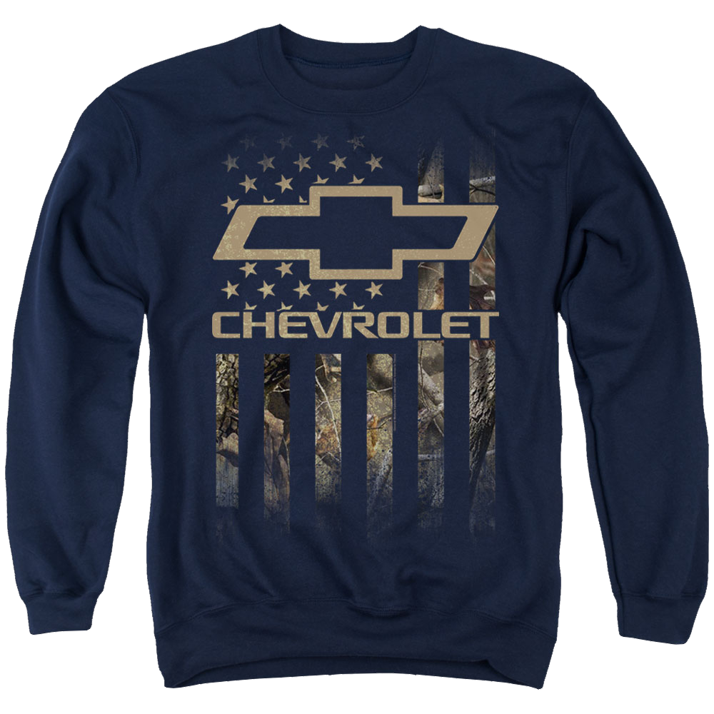 Chevrolet Camo Flag - Men's Crewneck Sweatshirt