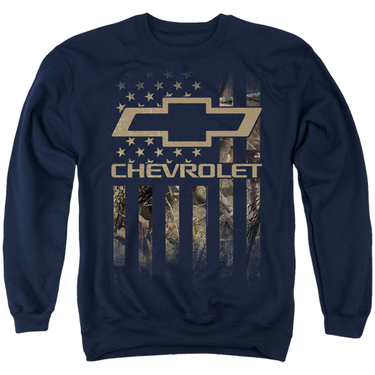 Chevrolet Camo Flag - Men's Crewneck Sweatshirt