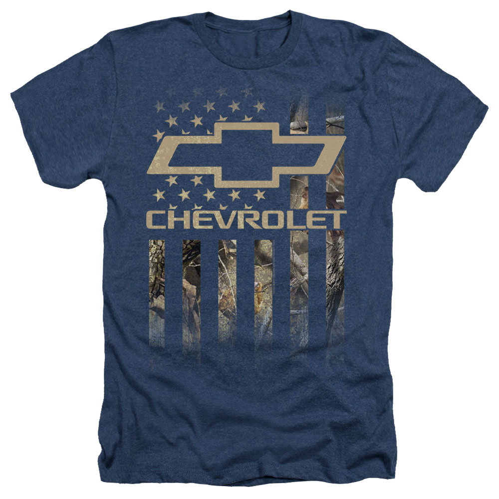Chevrolet Camo Flag - Men's Heather T-Shirt