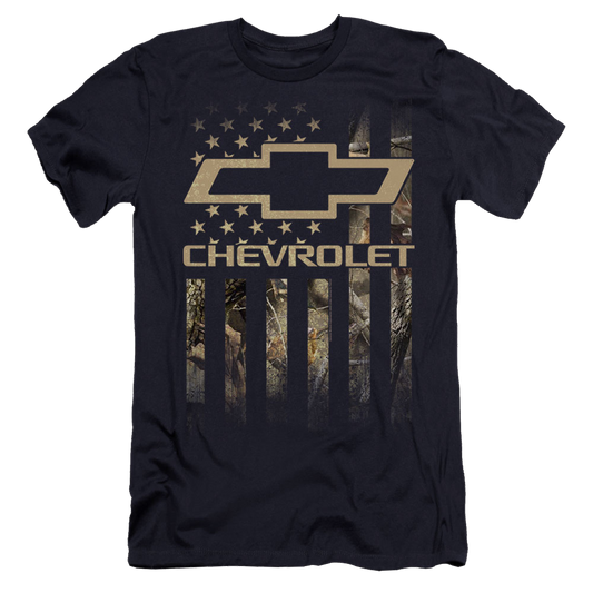 Chevrolet Camo Flag - Men's Premium Slim Fit T-Shirt