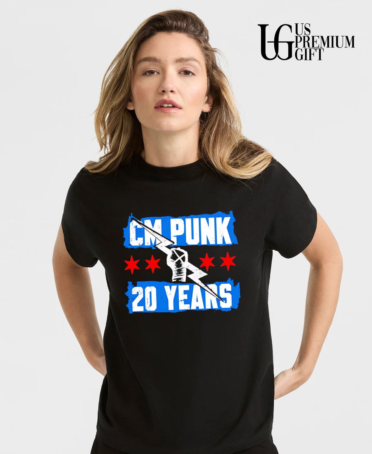 CM Punk 20 Years flag shirt