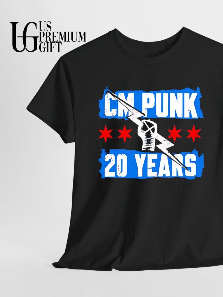 CM Punk 20 Years flag shirt
