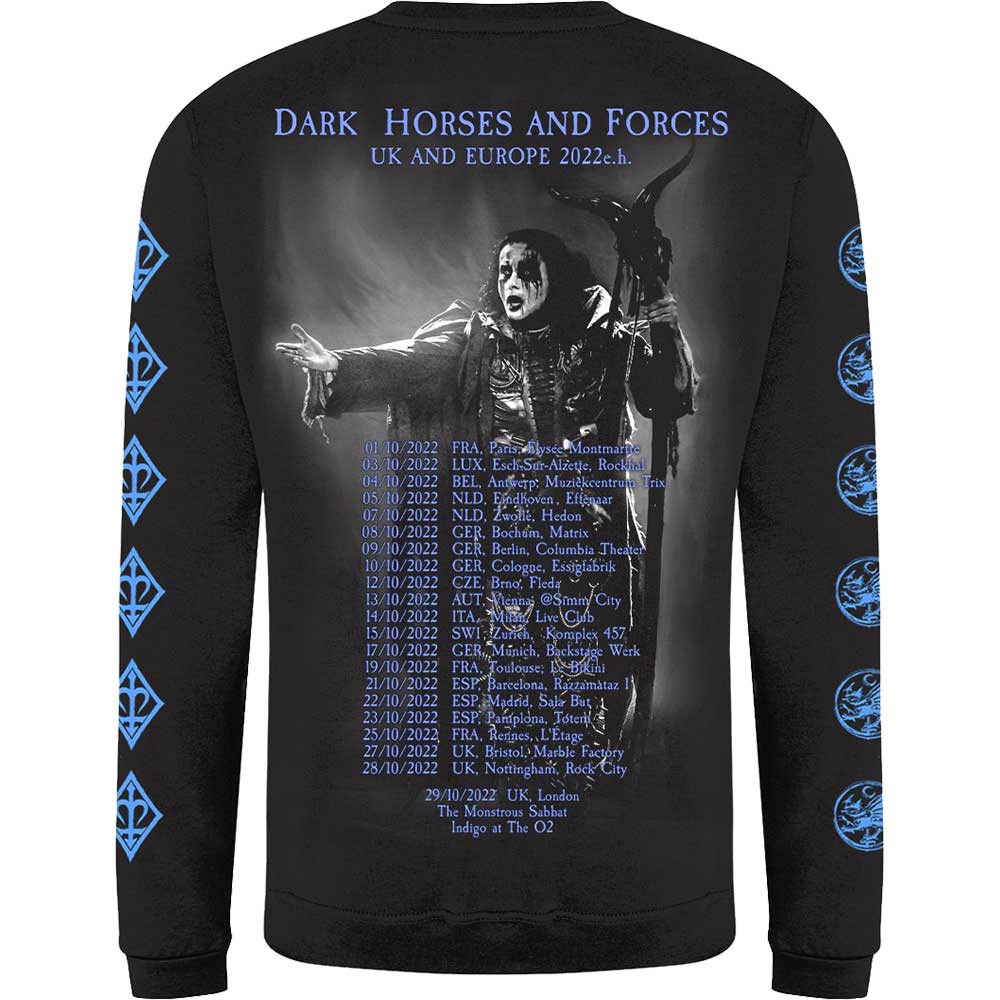 Cradle Of Filth Unisex Long Sleeve T-Shirt: Band Tour (Back Print)