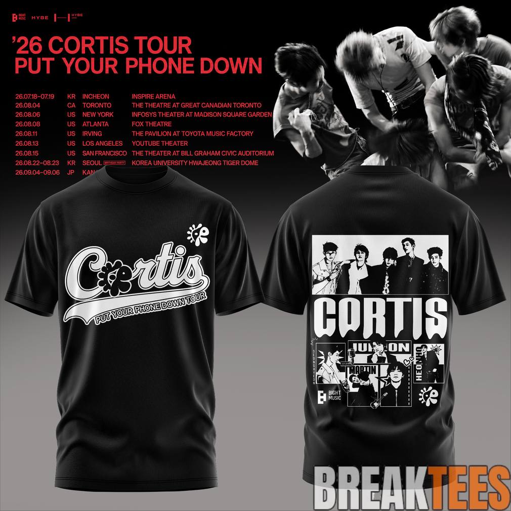 CORTIS Put Your Phone Down Tour 2026 Special Tee