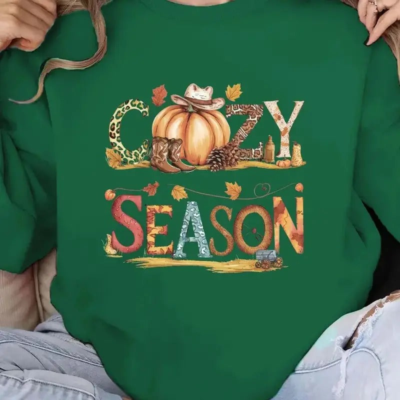 COZY SEASON autumn Women's sweatshirt unisex T-Shirts, Hoodie | UrbanDripWear.com