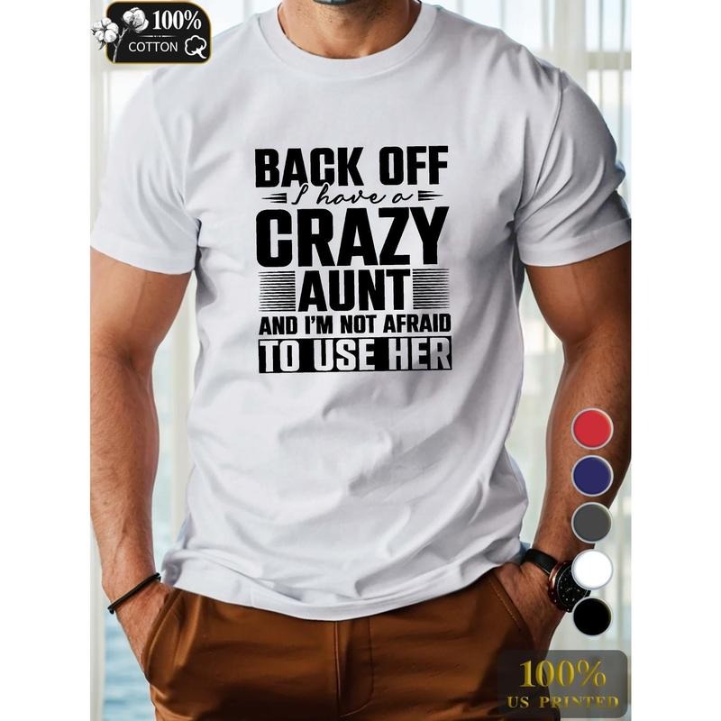 CRAZY AUNT Pure Cotton Men's Tshirt Comfort Fit Made in USA Hoodie, Sweatshirt | UrbanDripWear.com