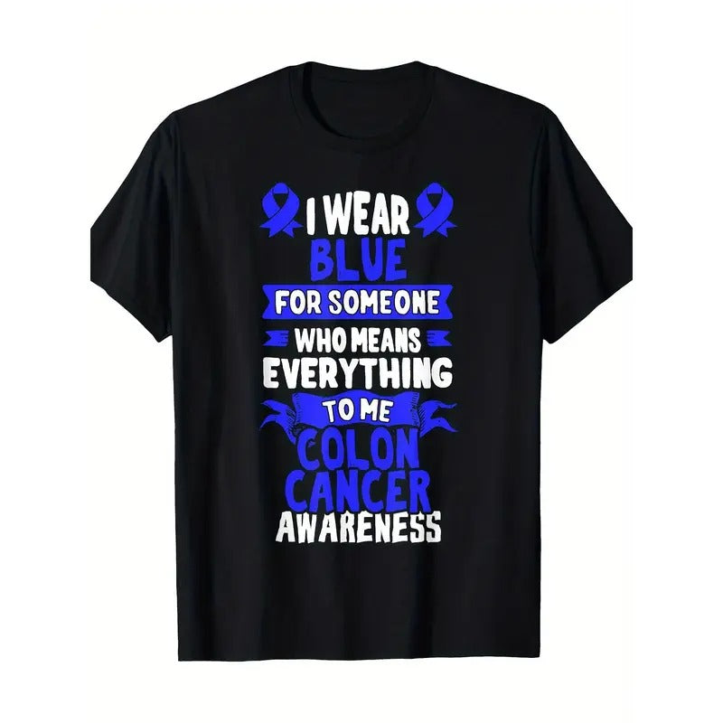 CRC Awareness T Shirt - Gift For Colon Cancer Patients T-Shirt 100%Cotton