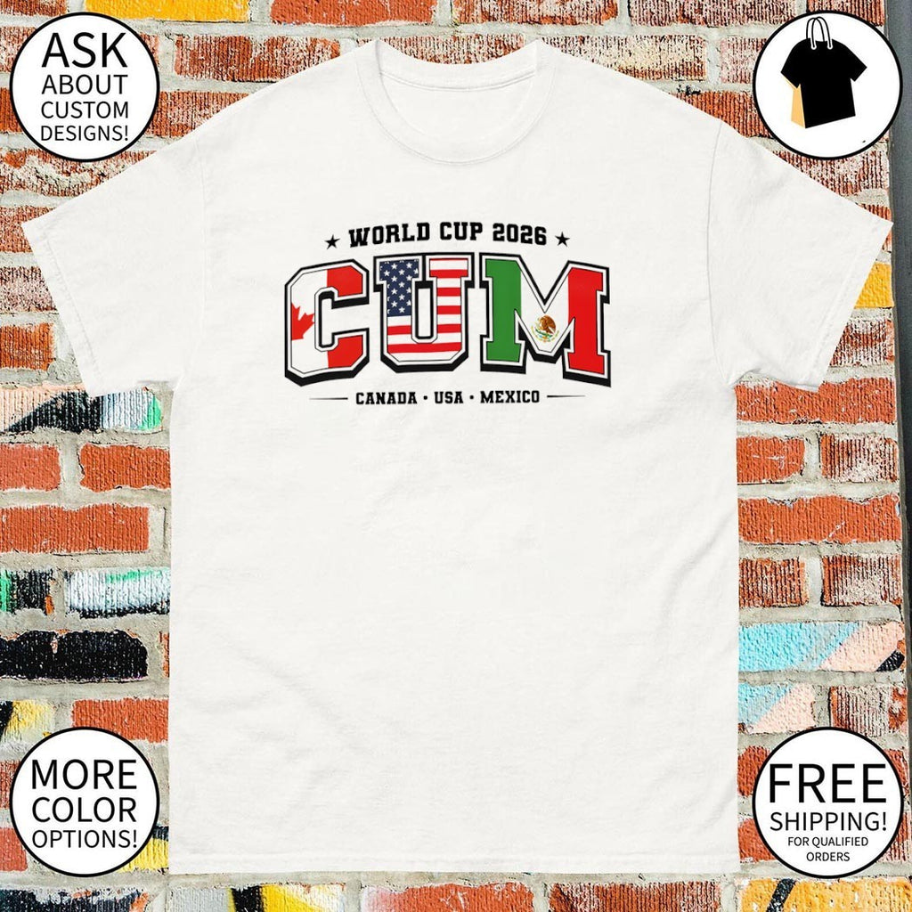 CUM Canada United States Mexico 26 World Cup Soccer shirt