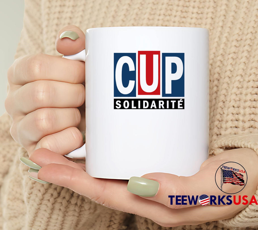 CUP Solidarity Red White Blue Logo T-Shirt