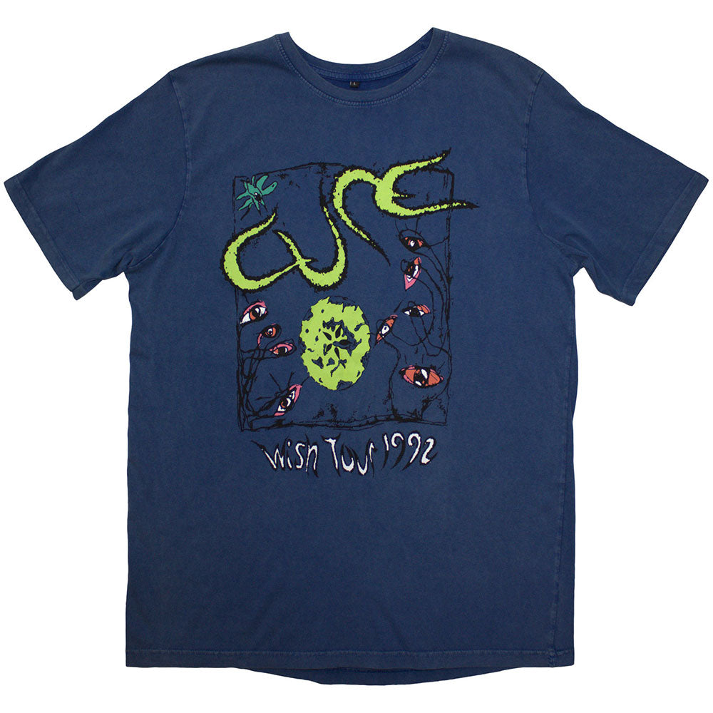 THE CURE Stone Wash T-Shirt, Wish Tour '92