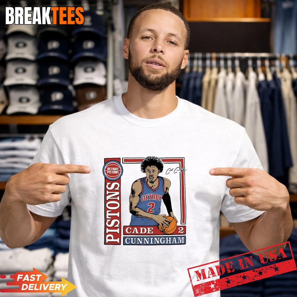 Cade Cunningham Detroit Pistons NBA Signature T-Shirt