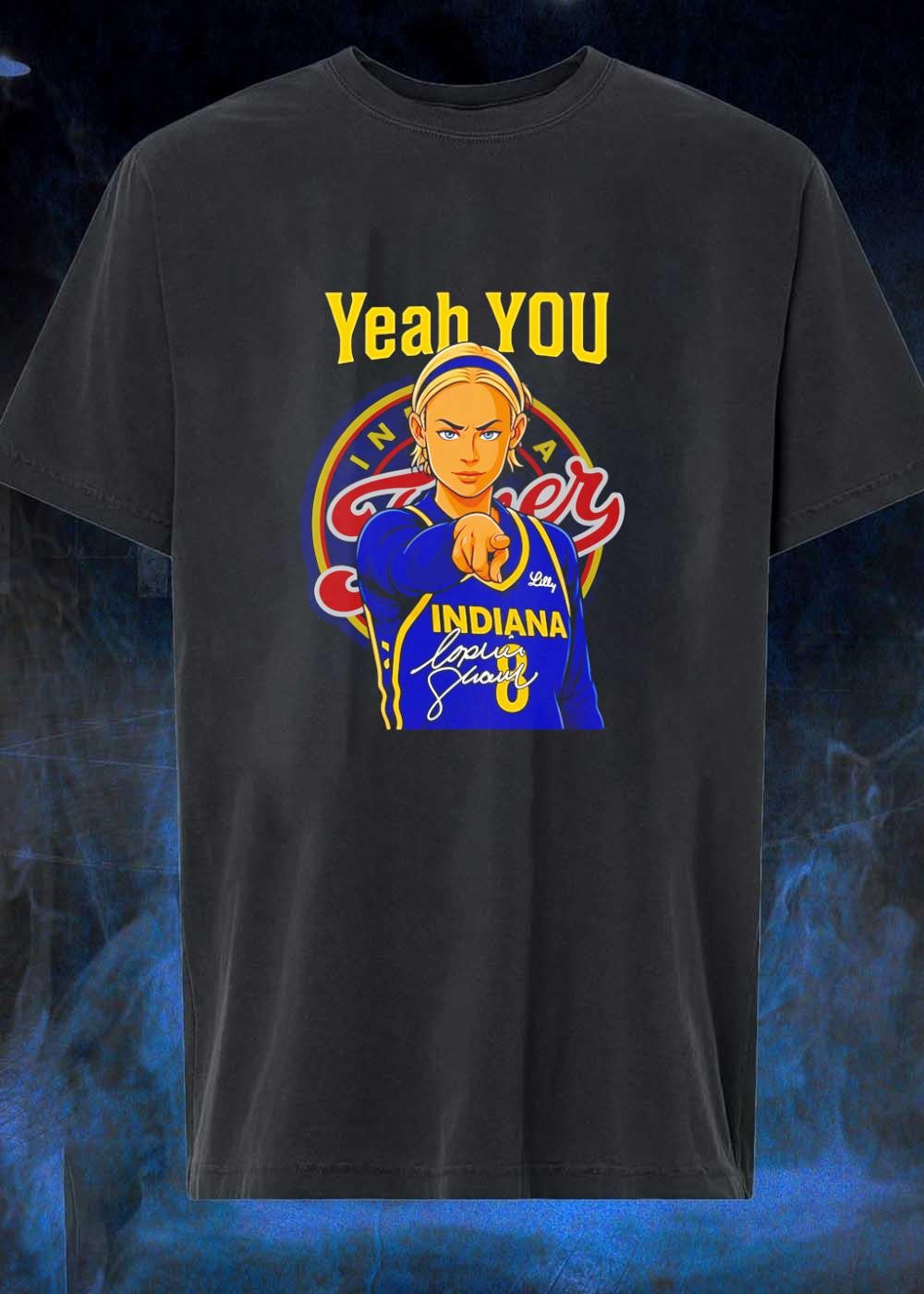 Caitlin Clark Signature Pointing Yeah You Indiana Fever T-Shirt