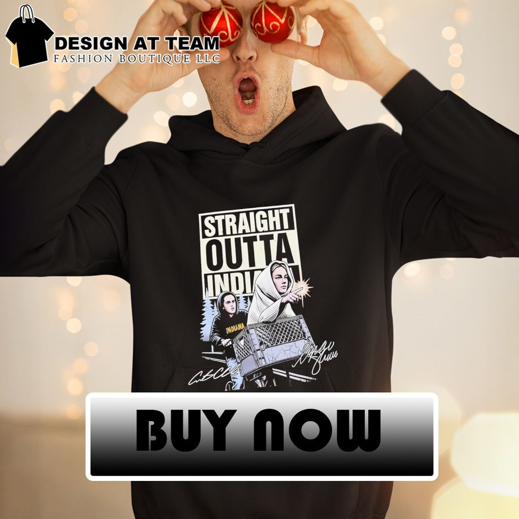 Caitlin Clark vs Sophie Cunningham E.T. Straight Outta Indiana signature shirt