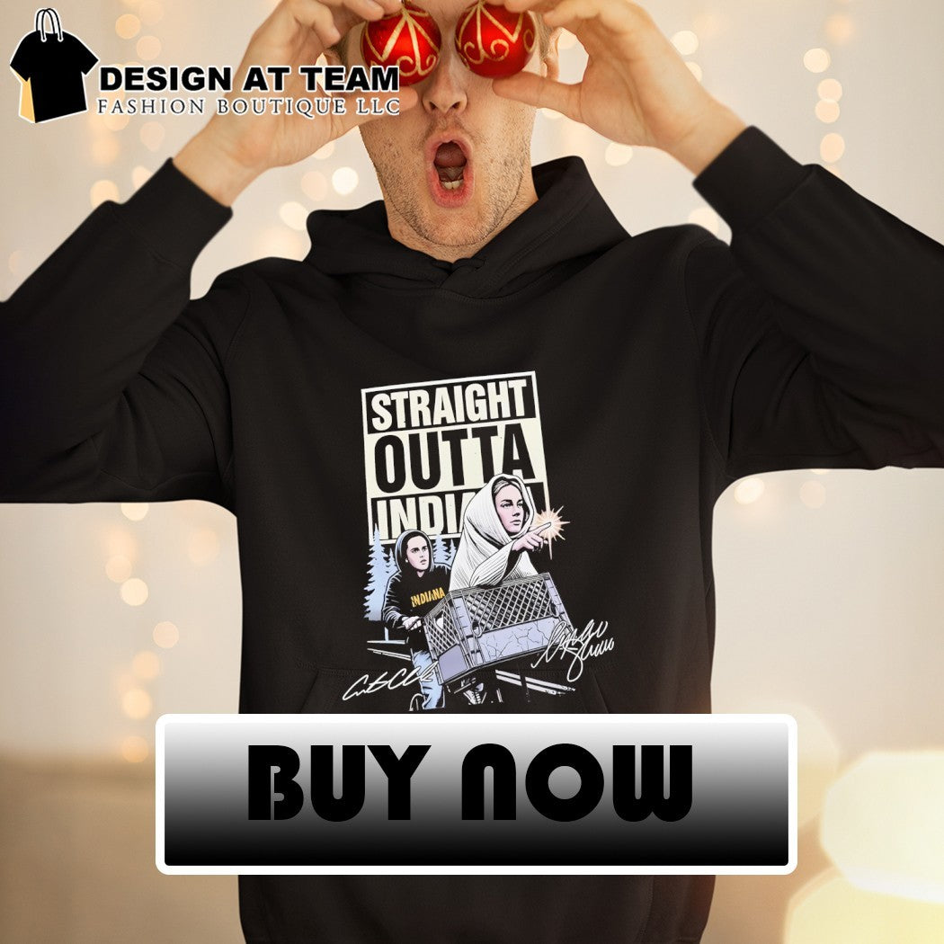 Caitlin Clark vs Sophie Cunningham E.T. Straight Outta Indiana signature shirt