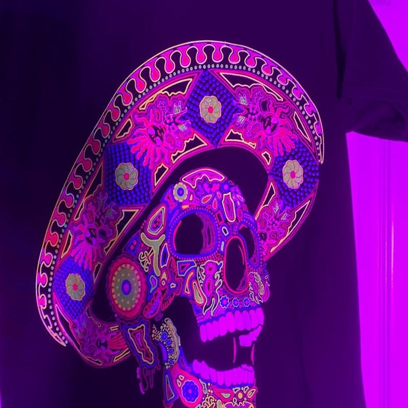 Calavera charro T-shirts Cotton Hoodie, Sweatshirt | UrbanDripWear.com