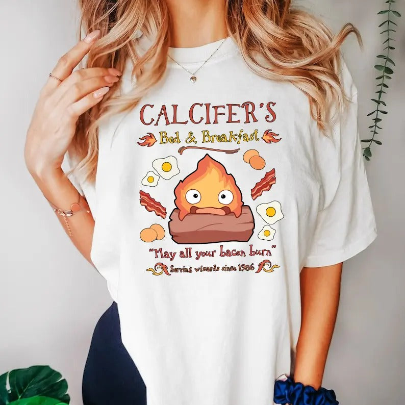 Calcifer Quotes T-Shirt Hoodie, Sweatshirt | UrbanDripWear.com