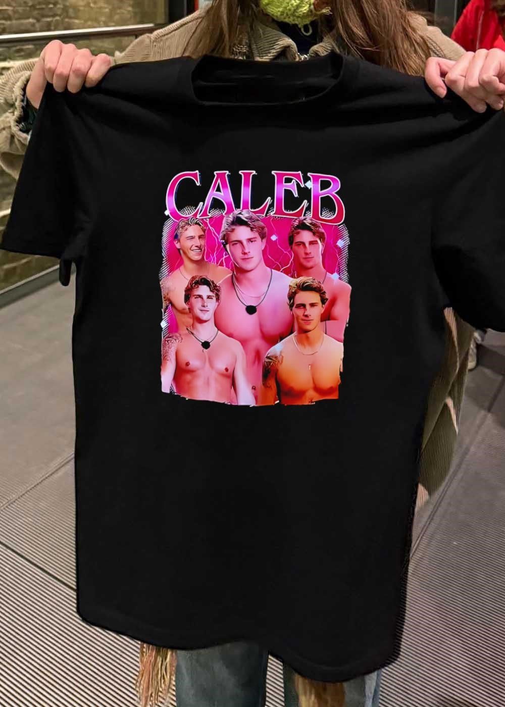 Caleb Tribute Collage Portrait Style T-Shirt