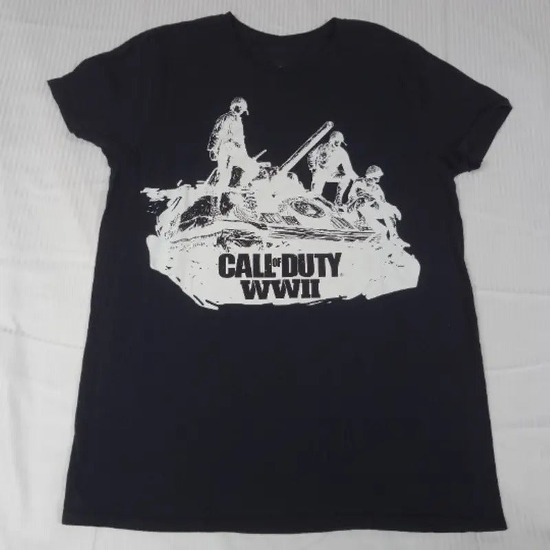 Call Of Duty WWII T-Shirt Video Game Graphic Black Shirt Hoodie, Sweatshirt | UrbanDripWear.com