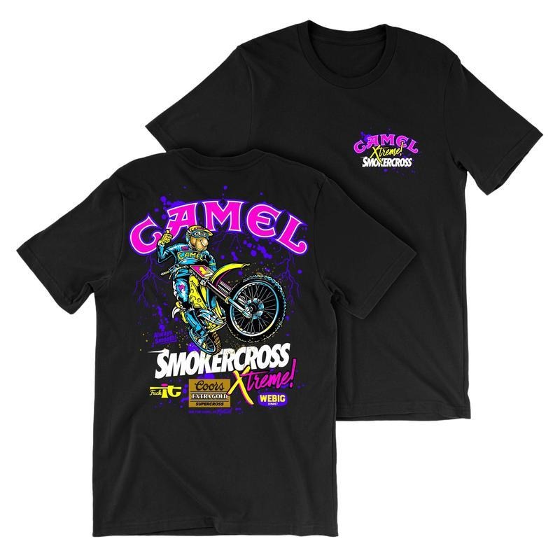 Camel Motorsport Supercross Extreme Graphic Tee, Shirt for Mens, Summer Tee for Mens, Full Color Menswear Top Hoodie,...